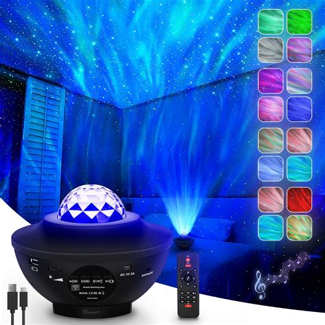 Galaxy Star Projector – Lampe Projecteur Galaxie avec Telecommande – Veilleuse Nebula 360° pour Chambre, Salon – Idee Cadeau Lumiere d'Ambiance