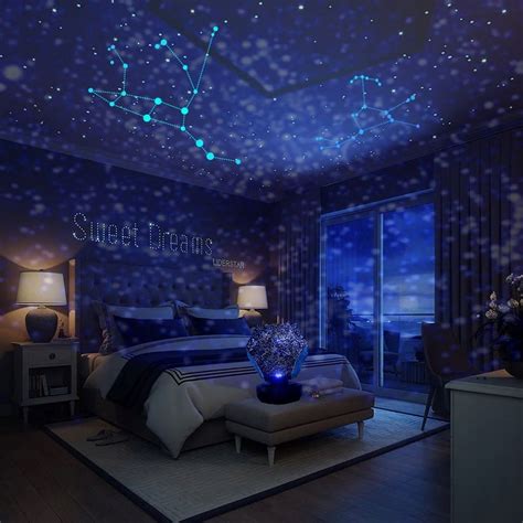 Galaxy Star Projector – Lampe Projecteur Galaxie avec Telecommande – Veilleuse Nebula 360° pour Chambre, Salon – Idee Cadeau Lumiere d'Ambiance
