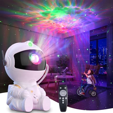 Galaxy Star Projector – Lampe Projecteur Galaxie avec Telecommande – Veilleuse Nebula 360° pour Chambre, Salon – Idee Cadeau Lumiere d'Ambiance